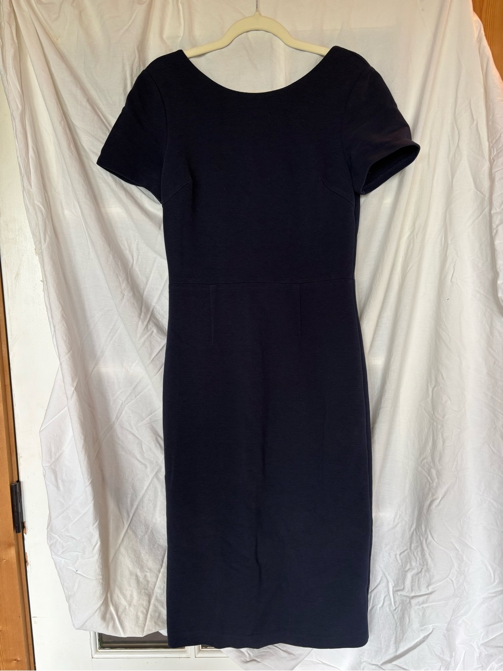 Boden Navy Scoop-Neck Short-Sleeve Midi Dress